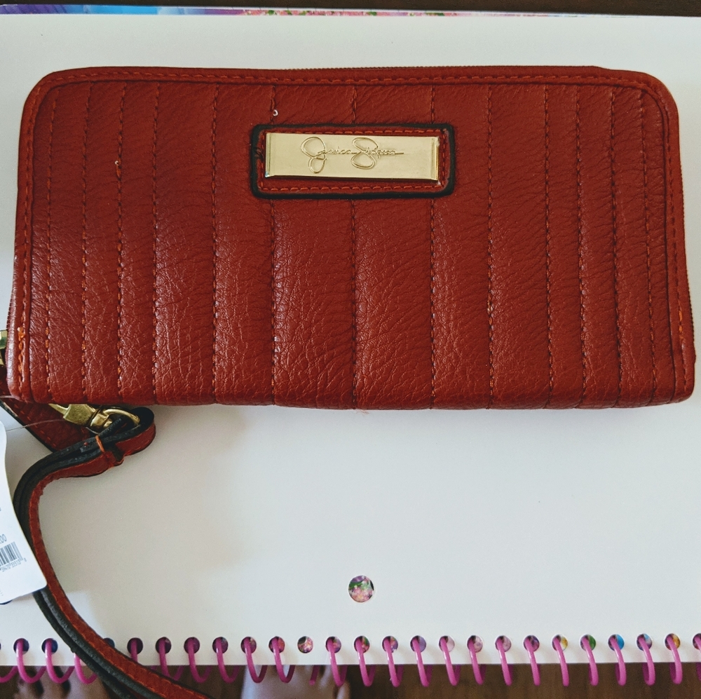Jessica Simpson zippered wristlet/wallet